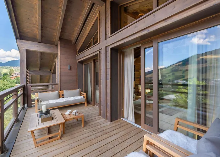 Penthouse A Avec Piscine Et Animaux Admis, 10 Pers. - Fr-1-569-83 Appartement Megève